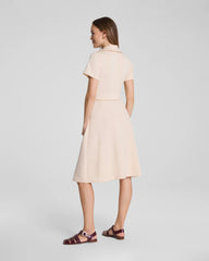 SPANX AirEssentials® Collared Tie-Waist Midi Dress | Toasted Coconut