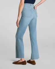 SPANXshape® Authentic 360 Raw Hem Kick Flare Jeans | Seaside Blue