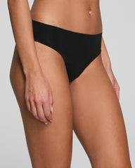 SPANXsmooth® Fit-To-You Supima® Cotton Thong 3-Pack | Very Black
