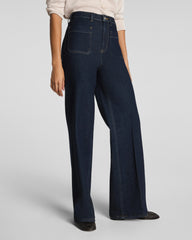 SPANXshape® Authentic 360 Easy Flare Jeans with Patch Pockets | Marina