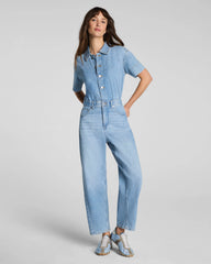 SPANXsupersmooth® Authentic 360 Lightweight Denim Barrel Leg Jumpsuit
