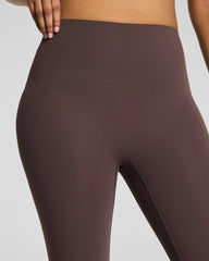 SPANXshape® BodyLine 7/8 Leggings with Mid-Tummy Compression | Dark Cacao