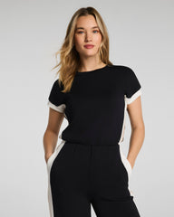SPANX AirEssentials® Colorblock Jumpsuit | Very Black Stripe