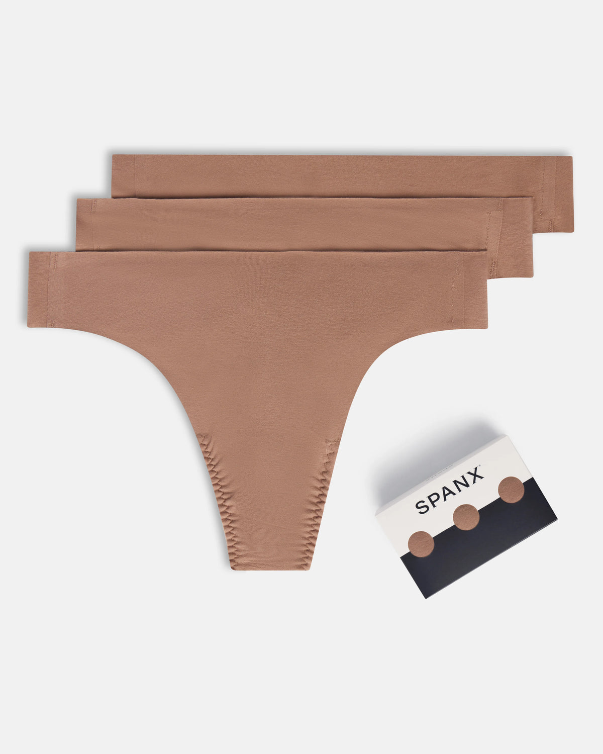 SPANXsmooth® Fit-To-You Supima® Cotton Thong 3-Pack Box