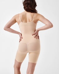 SPANXsculpt® Seamless Power Open-Bust Mid-Thigh Bodysuit | Soft Nude