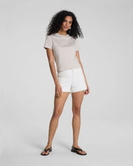SPANXsupersmooth® Stretch Twill Short with Patch Pockets, 5" | Ivory
