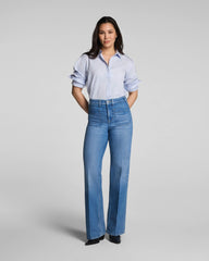 SPANXshape® Authentic 360 Mid-Rise Easy Flare Jeans with Patch Pockets | Elysian