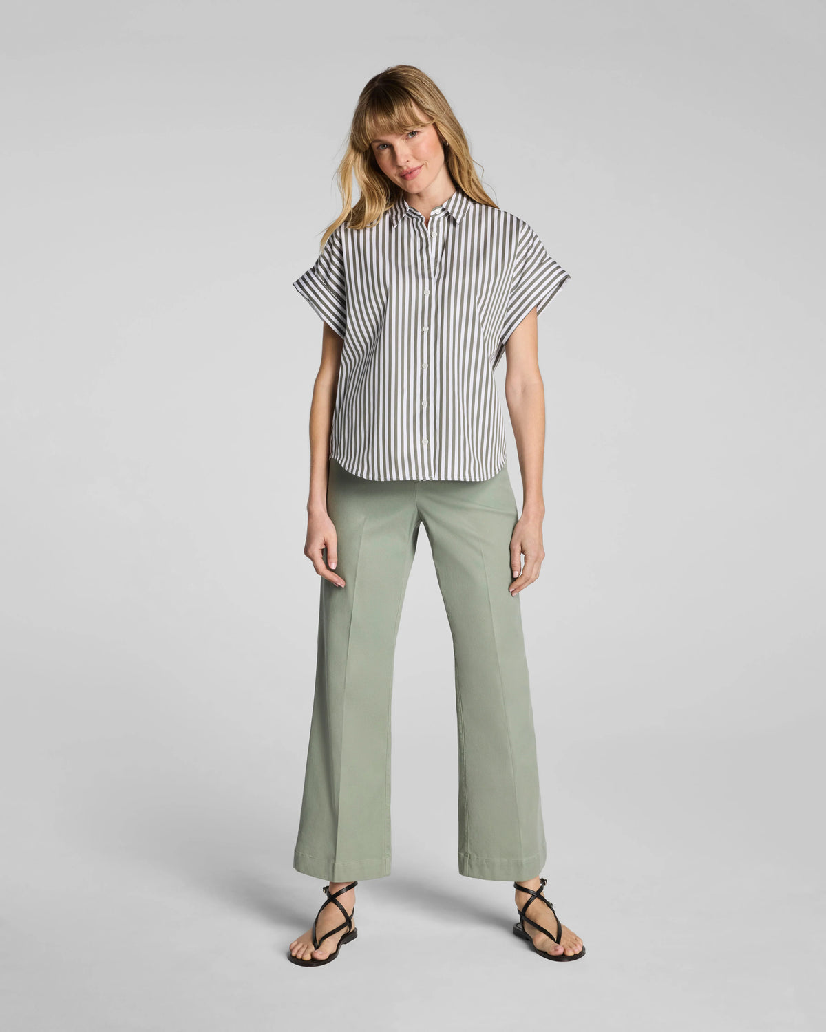 SPANXsupersmooth® Stretch Twill Cropped Easy Flare Pant