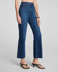 SPANXshape® Authentic 360 Raw Hem Kick Flare Jeans | Adriatic Blue