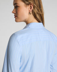 SPANX® Poplin No-Gape Tailored Button-Down | Peak/Classic White
