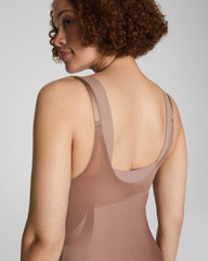 SPANXsupersculpt® Transform Open-Bust Mid-Thigh Bodysuit | Cafe Au Lait