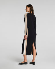 SPANX AirEssentials® Colorblock Maxi Dress | Very Black Stripe