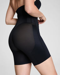 SPANXsupersculpt® TotalContour High-Waisted Mid-Thigh Short | Very Black