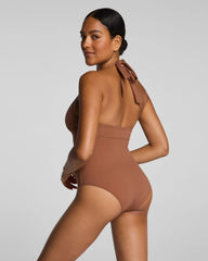 SPANXsculpt® Swim Halter One Piece | Caraway