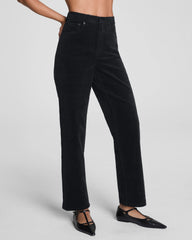 SPANXshape® Authentic 360 Corduroy 90s Straight Leg | Classic Black