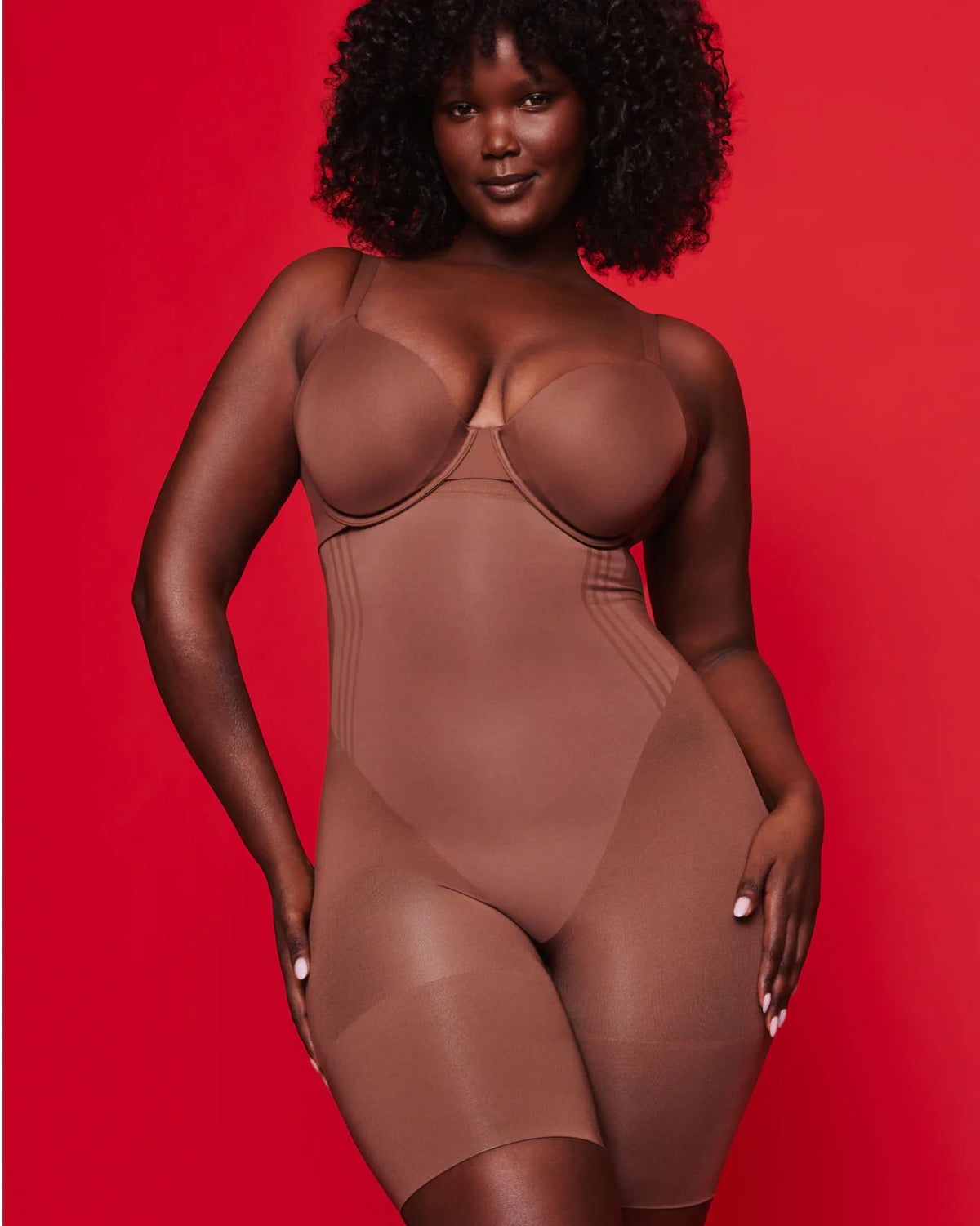SPANXsculpt® GoFigure High-Waisted Mid-Thigh Short | Ganache