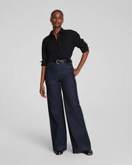 SPANX® Poplin Oversized Button-Up Shirt | Classic Black