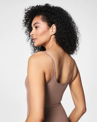 SPANXsculpt® Seamless Power Thong Bodysuit | Cafe Au Lait