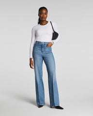 SPANXshape® Authentic 360 Easy Flare Jeans with Patch Pockets