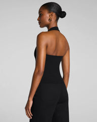 SPANX® Ribbed Knit Halter Tank | Classic Black