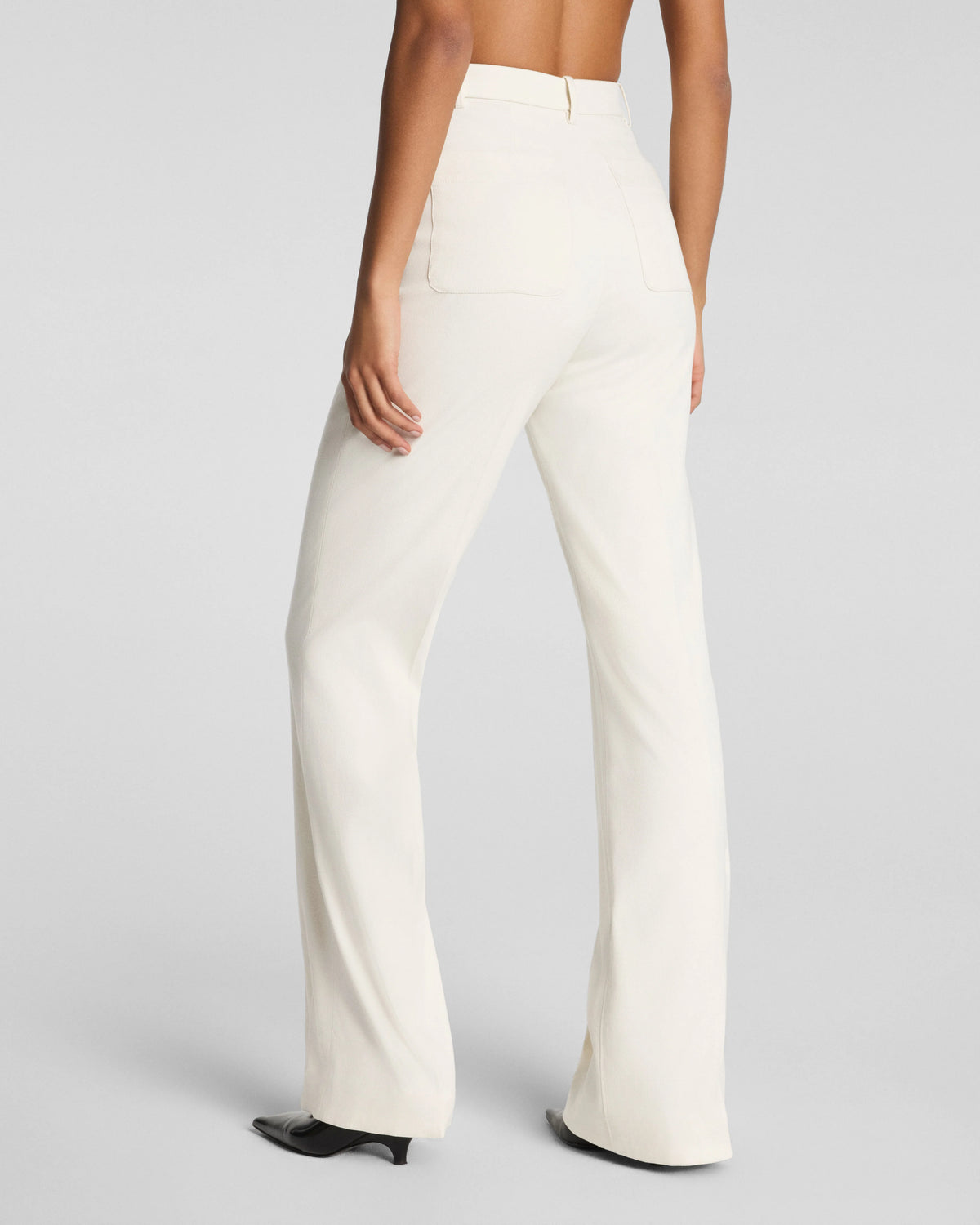 SPANXsupersmooth® Stretch Twill Easy Flare Pant | Ivory