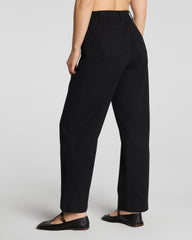 SPANXsupersmooth® Stretch Twill Utility Barrel Leg Pant with Patch Pockets | Classic Black