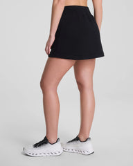 SPANX® BoostUp Cotton Fleece Skort, 15" | Very Black