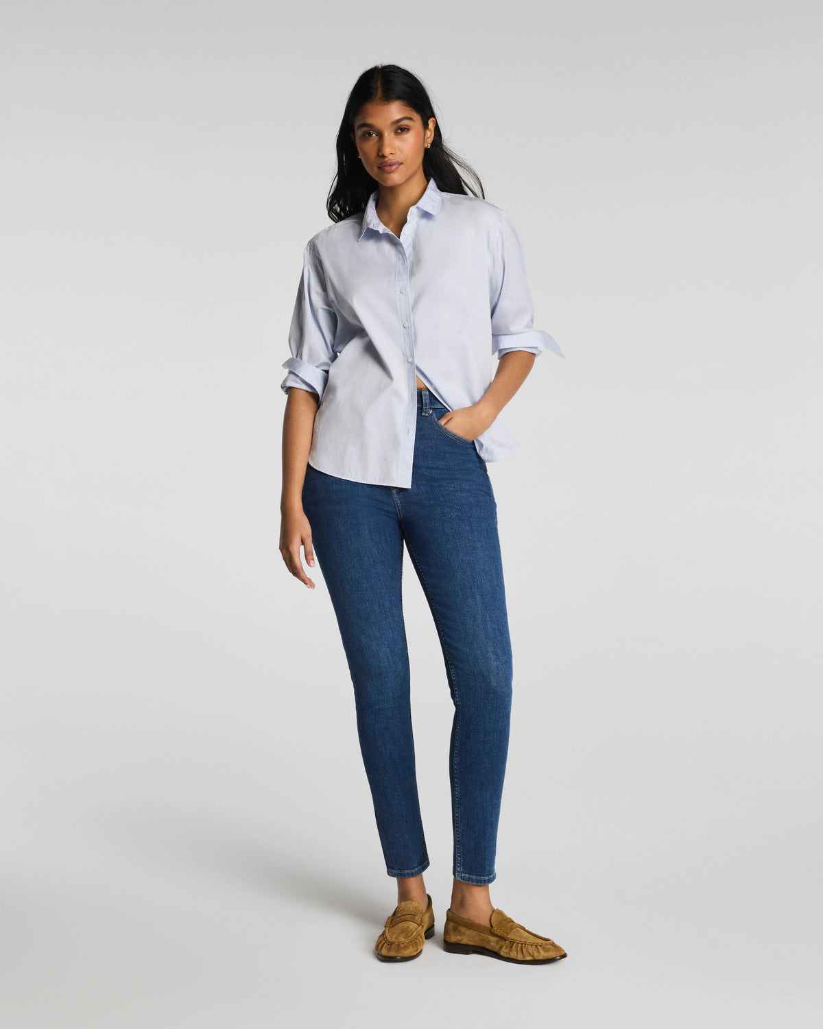 SPANXsculpt® ReDefine Ankle Skinny Jeans | Medium Indigo