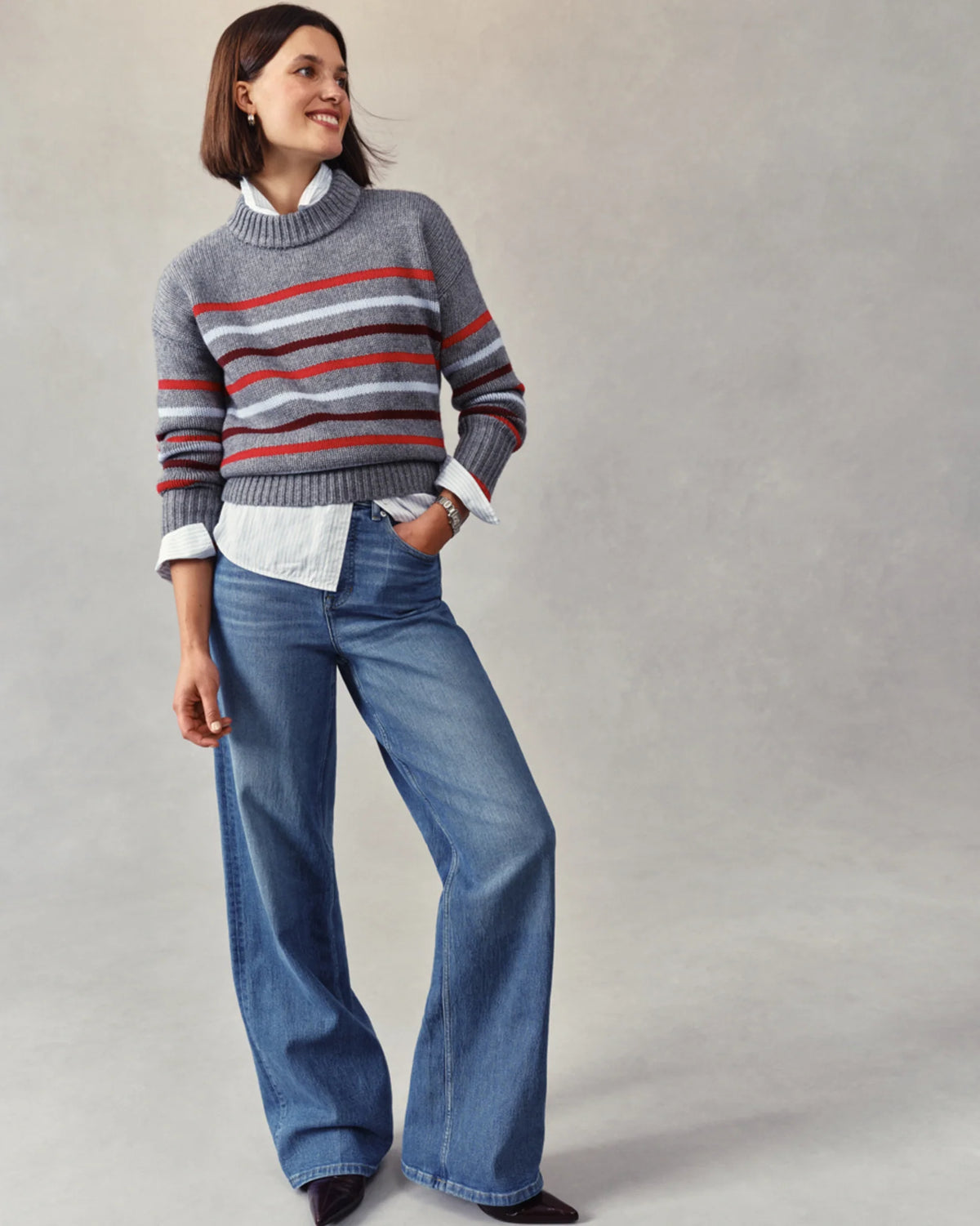SPANXshape™ Authentic 360 Wide Leg Jeans