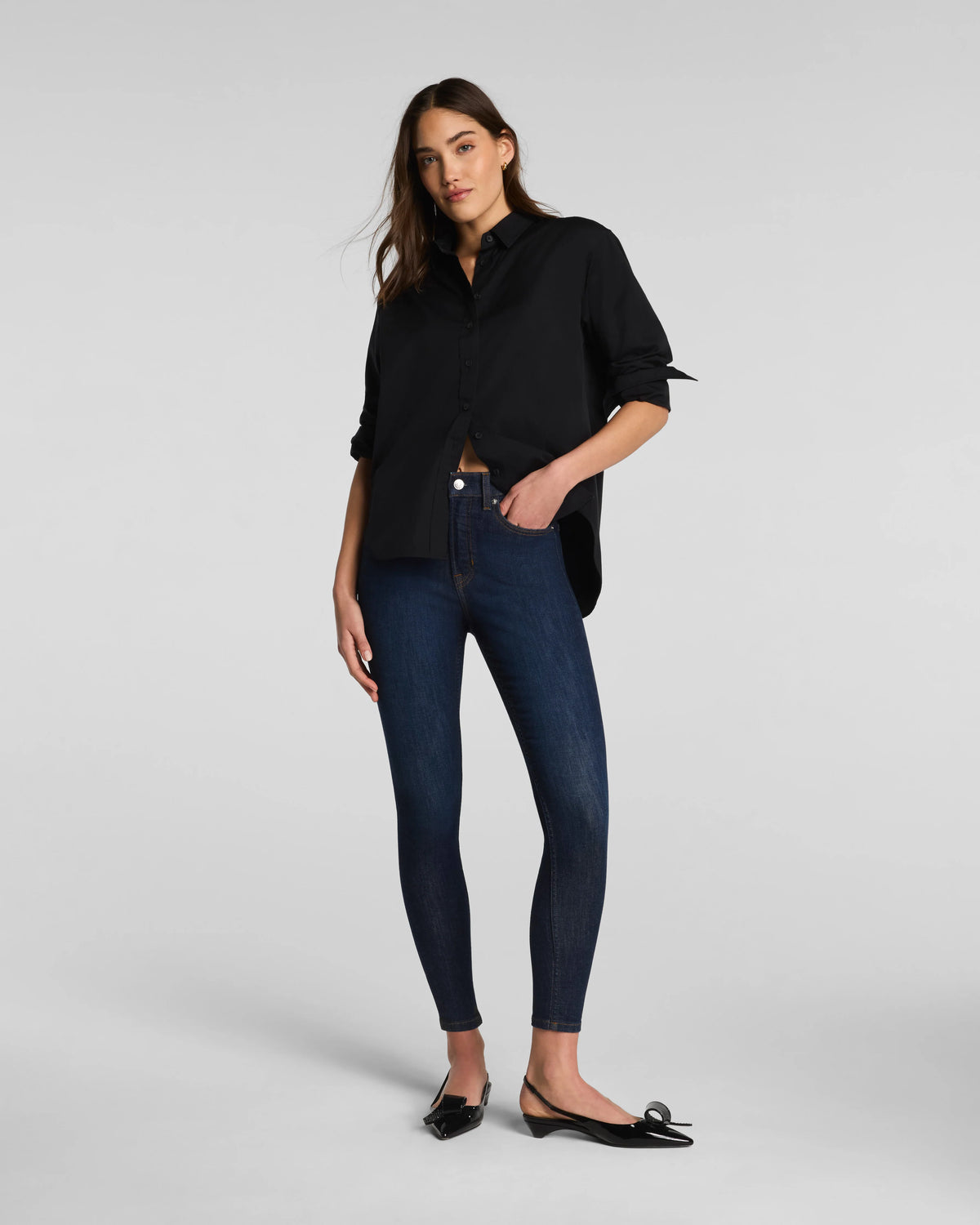 SPANXsculpt® ReDefine Ankle Skinny Jeans | Dark Indigo