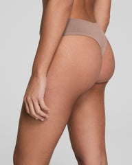 SPANXsmooth® Fit-To-You Supima® Cotton Thong 3-Pack | Cafe Au Lait