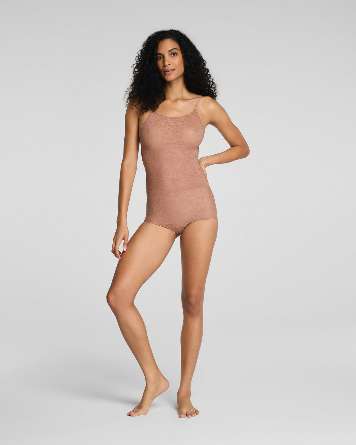 SPANXsupersmooth® Day to Date Night Lace Boyshort | Cinnamon