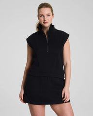 SPANX® BoostUp Cotton Fleece Half Zip Vest