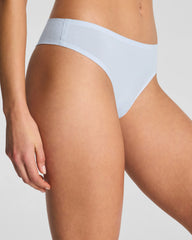 SPANXsmooth® Fit-To-You Supima® Cotton Thong 3-Pack Box | Summit/Clay/Timeless Navy