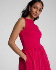 SPANXsmooth® Jersey High Neck Midi Dress | Fuchsia