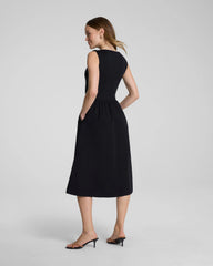 SPANXsmooth® Jersey High Neck Midi Dress | Classic Black