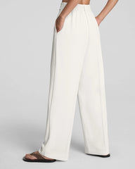 SPANX® CarryOn Pleated Wide Leg Pant | Ivory