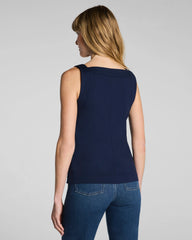 SPANX® Ponte Square Neck Tank | Timeless Navy