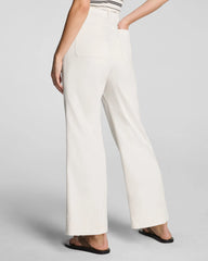 SPANXsupersmooth® Stretch Twill Cropped Easy Flare Pant | Ivory