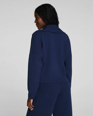 SPANX AirEssentials® French Rib Half Zip | Timeless Navy