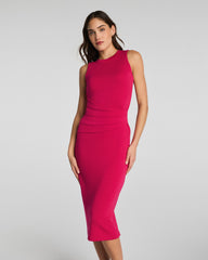 SPANX AirEssentials® Draped Tank Midi Dress | Fuchsia