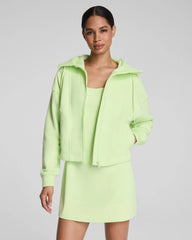 SPANX® BoostUp Cotton Fleece Full Zip Hoodie