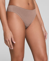 SPANXsmooth® Fit-To-You Supima® Cotton Thong 3-Pack | Cafe Au Lait