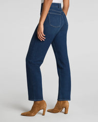 SPANXshape® Authentic 360 Mid-Rise 90s Straight Leg Jeans | Adriatic Blue