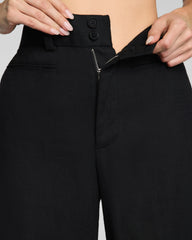 SPANX® EasyBreezy Cotton Linen Super Wide Leg Pant | Classic Black