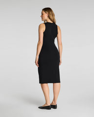 SPANX AirEssentials® Draped Tank Midi Dress | Very Black