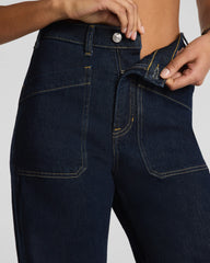 SPANXshape® Authentic 360 Utility Barrel Leg Jeans | Marina