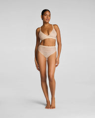 SPANXsupersmooth® Day to Date Night Lace Hi-Leg Brief | Toasted Coconut