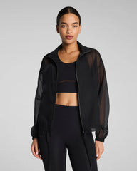 SPANX® BodyLine Sheerious Full Zip Jacket | Very Black