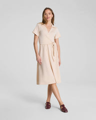 SPANX AirEssentials® Collared Tie-Waist Midi Dress